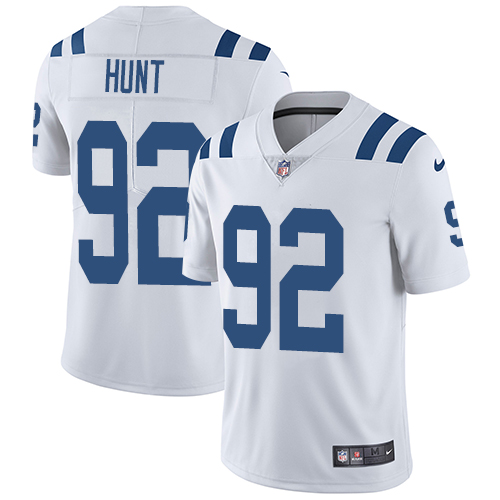Indianapolis Colts #92 Limited Margus Hunt White Nike NFL Road Youth Vapor Untouchable jerseys->indianapolis colts->NFL Jersey